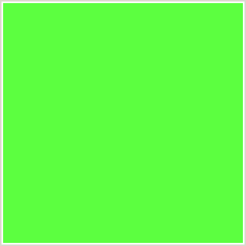 5CFF40 Hex Color Image (GREEN)