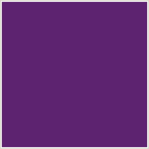 5D2270 Hex Color Image (HONEY FLOWER, PURPLE, VIOLET)