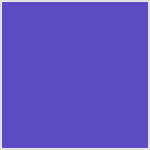 5D4BC3 Hex Color Image (BLUE, FUCHSIA BLUE)