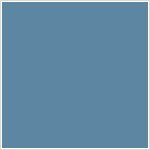5D86A3 Hex Color Image (BLUE, HORIZON)