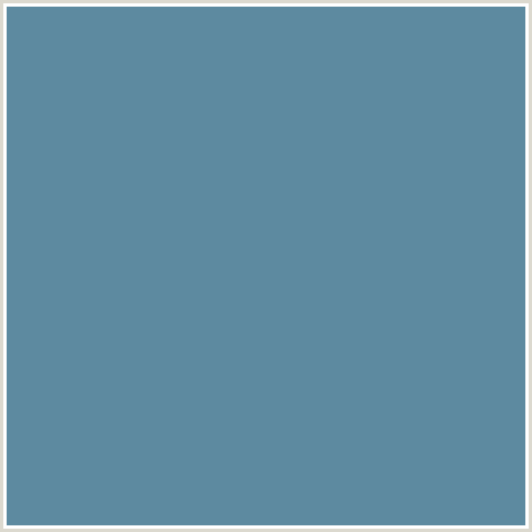 5D8AA0 Hex Color Image (BLUE, HORIZON)