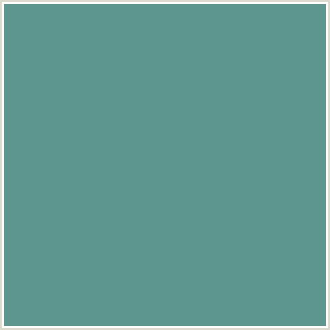 5D968E Hex Color Image (BLUE GREEN, PATINA)