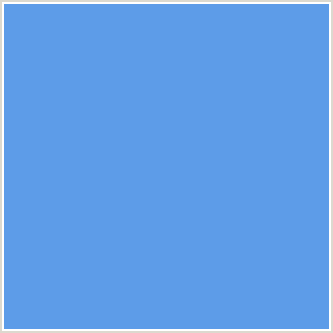 5D9CE8 Hex Color Image (BLUE, CORNFLOWER BLUE)