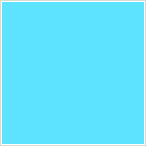 5DE3FF Hex Color Image (LIGHT BLUE, MALIBU)