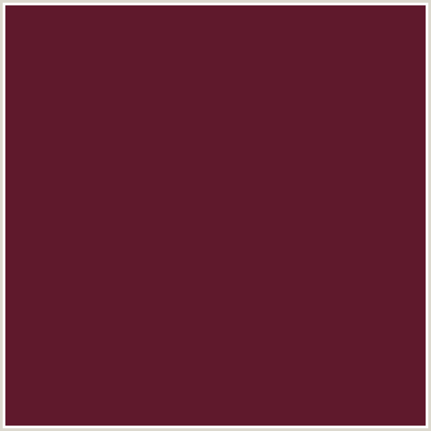 5F192C Hex Color Image (RED, WINE BERRY)