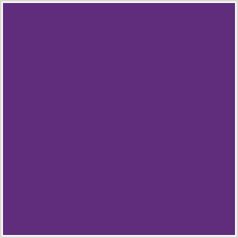 5F2D7C Hex Color Image (EMINENCE, VIOLET BLUE)