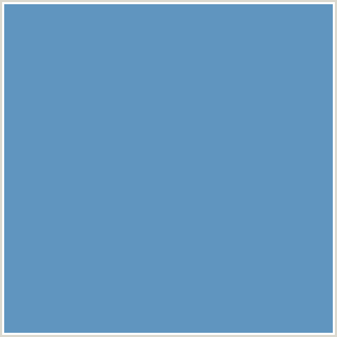 6095BF Hex Color Image (BLUE, HIPPIE BLUE)
