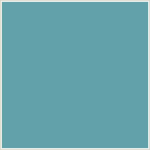 61A1A9 Hex Color Image (BREAKER BAY, LIGHT BLUE)