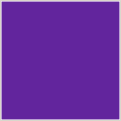 62259D Hex Color Image (DAISY BUSH, VIOLET BLUE)