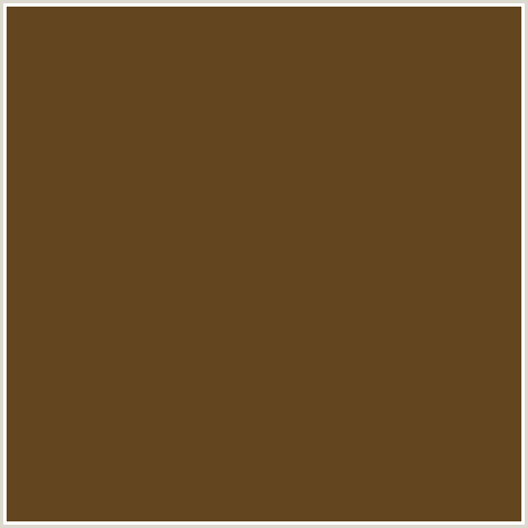 63451F Hex Color Image (BROWN, ORANGE, PICKLED BEAN)