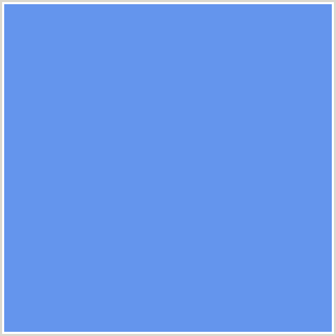 6495ED Hex Color Image (BLUE, CORNFLOWER BLUE)