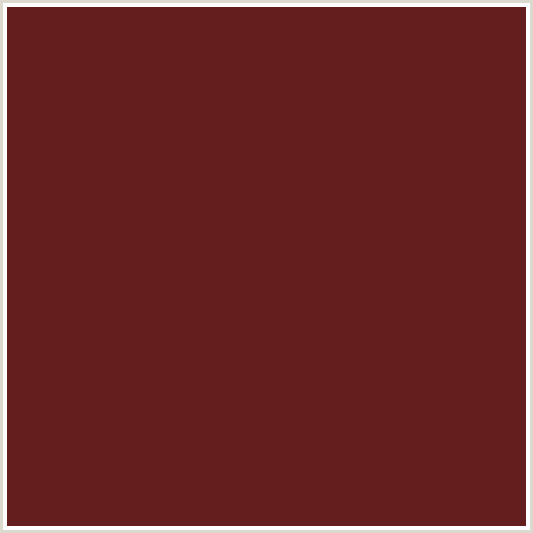 651E1E Hex Color Image (PERSIAN PLUM, RED)