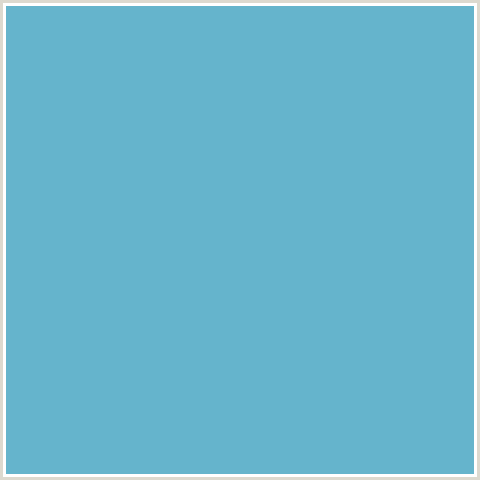 65B4CC Hex Color Image (FOUNTAIN BLUE, LIGHT BLUE, TEAL)