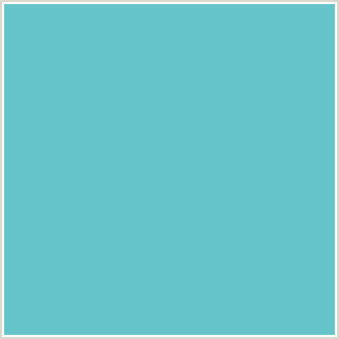 65C4C9 Hex Color Image (DOWNY, LIGHT BLUE, TEAL)