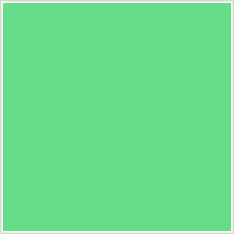 65DD88 Hex Color Image (GREEN, PASTEL GREEN)
