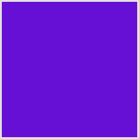 6610D6 Hex Color Image (BLUE VIOLET, ELECTRIC VIOLET)
