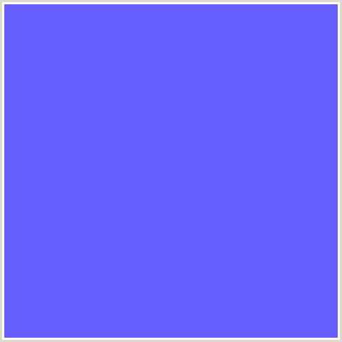 665EFF Hex Color Image (BLUE, CORNFLOWER BLUE)