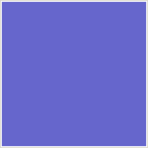 6666CC Hex Color Image (BLUE, BLUE MARGUERITE)