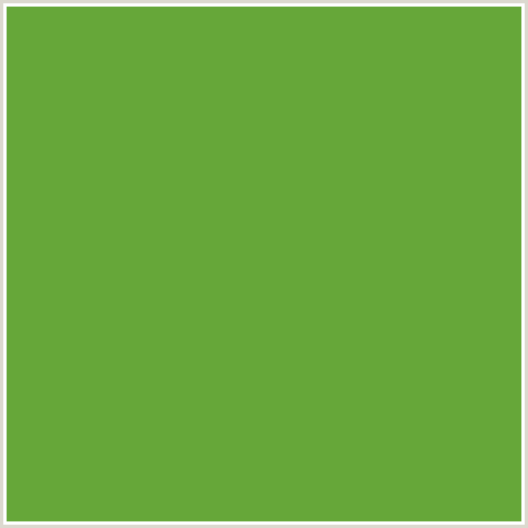 66A739 Hex Color Image (APPLE, GREEN)