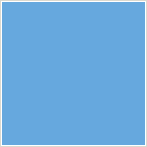 66A8DE Hex Color Image (BLUE, HAVELOCK BLUE)