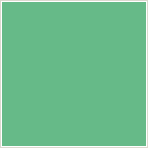 66BA88 Hex Color Image (GREEN BLUE, SILVER TREE)