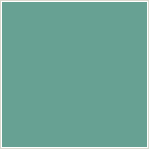 67A193 Hex Color Image (BLUE GREEN, PATINA)