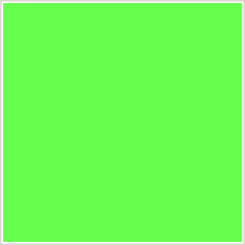 67FF4D Hex Color Image (GREEN)