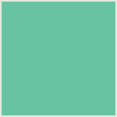 68C3A3 Hex Color Image (GREEN BLUE, SILVER TREE)