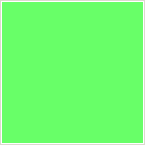 68FF68 Hex Color Image (GREEN)