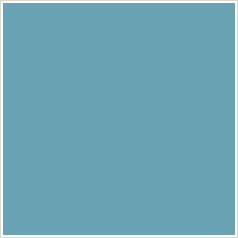 69A2B2 Hex Color Image (HIPPIE BLUE, LIGHT BLUE)
