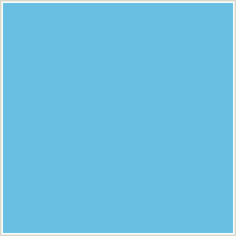 69BFE1 Hex Color Image (LIGHT BLUE, TEAL, VIKING)
