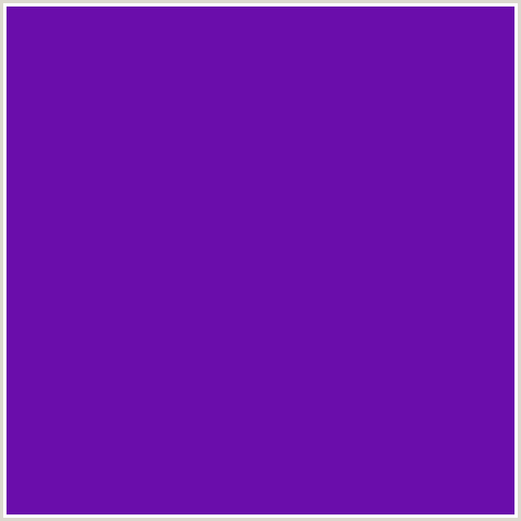 6A0DAB Hex Color Image (PURPLE, VIOLET BLUE)