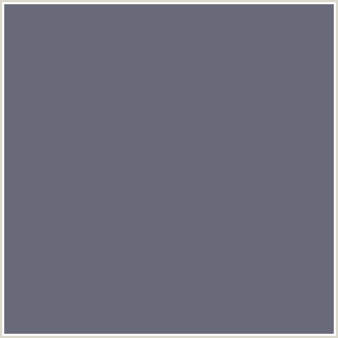 6A6B7A Hex Color Image (BLUE, STORM GRAY)