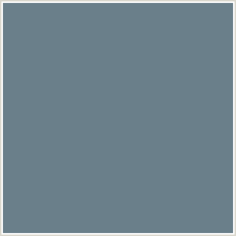 6A7F8A Hex Color Image (BLUE, SLATE GRAY)