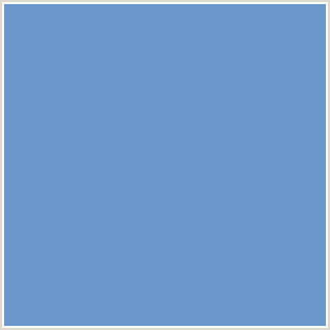 6A97CB Hex Color Image (BLUE, DANUBE)