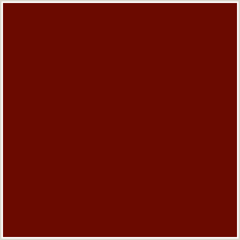 6B0A00 Hex Color Image (LONESTAR, RED)