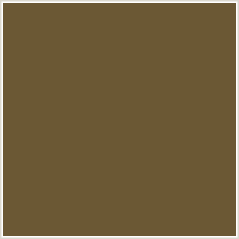 6B5834 Hex Color Image (BROWN, ORANGE, SHINGLE FAWN)