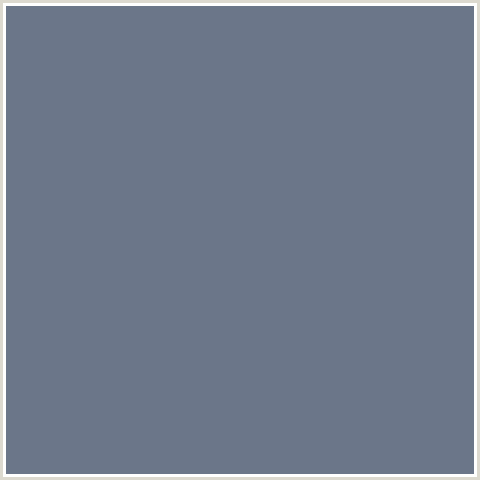 6B7689 Hex Color Image (BLUE, PALE SKY)