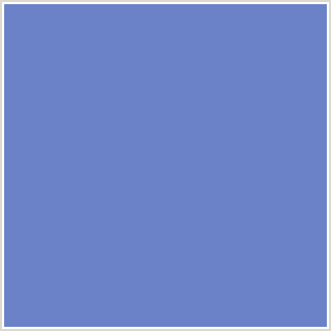 6B82C9 Hex Color Image (BLUE, BLUE MARGUERITE)