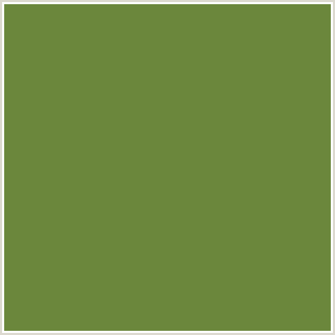6B873C Hex Color Image (GREEN YELLOW, PESTO)