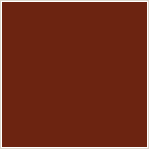 6C2411 Hex Color Image (MOCCACCINO, RED ORANGE)