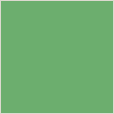 6CAE6E Hex Color Image (AQUA FOREST, GREEN)