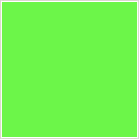 6CF64A Hex Color Image (GREEN)