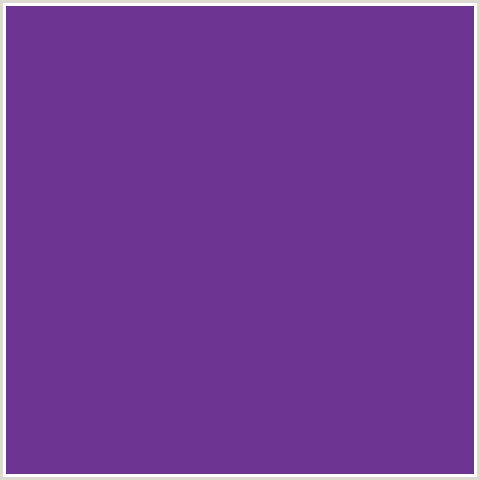 6D3591 Hex Color Image (EMINENCE, VIOLET BLUE)