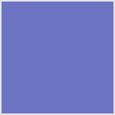 6D74C3 Hex Color Image (BLUE, BLUE MARGUERITE)