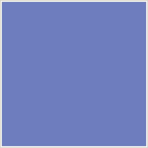 6D7DBD Hex Color Image (BLUE, SHIP COVE)