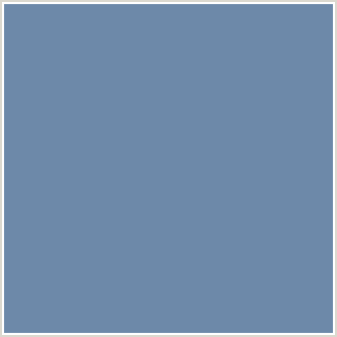 6D89A9 Hex Color Image (BERMUDA GRAY, BLUE)