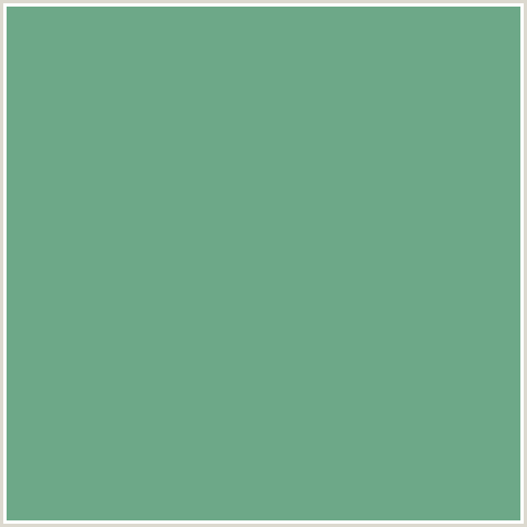 6DA888 Hex Color Image (BAY LEAF, GREEN BLUE)