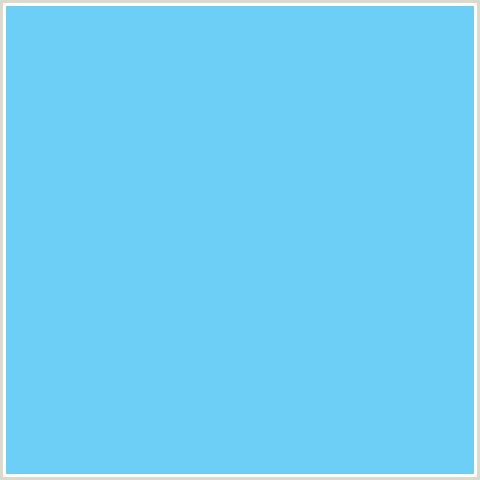 6DCFF6 Hex Color Image (LIGHT BLUE, MALIBU)