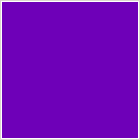 6E00B8 Hex Color Image (PURPLE, VIOLET BLUE)